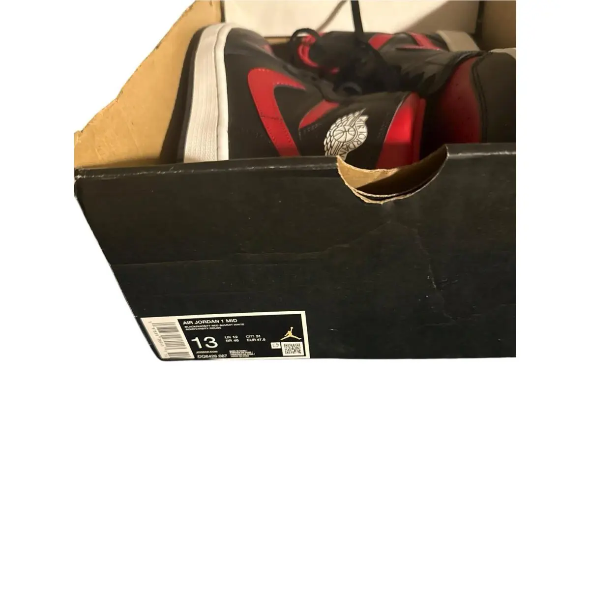 Nike shoes - Jordan 1 - DQ8426-067 - Black/Varsity Red/Summit White 17