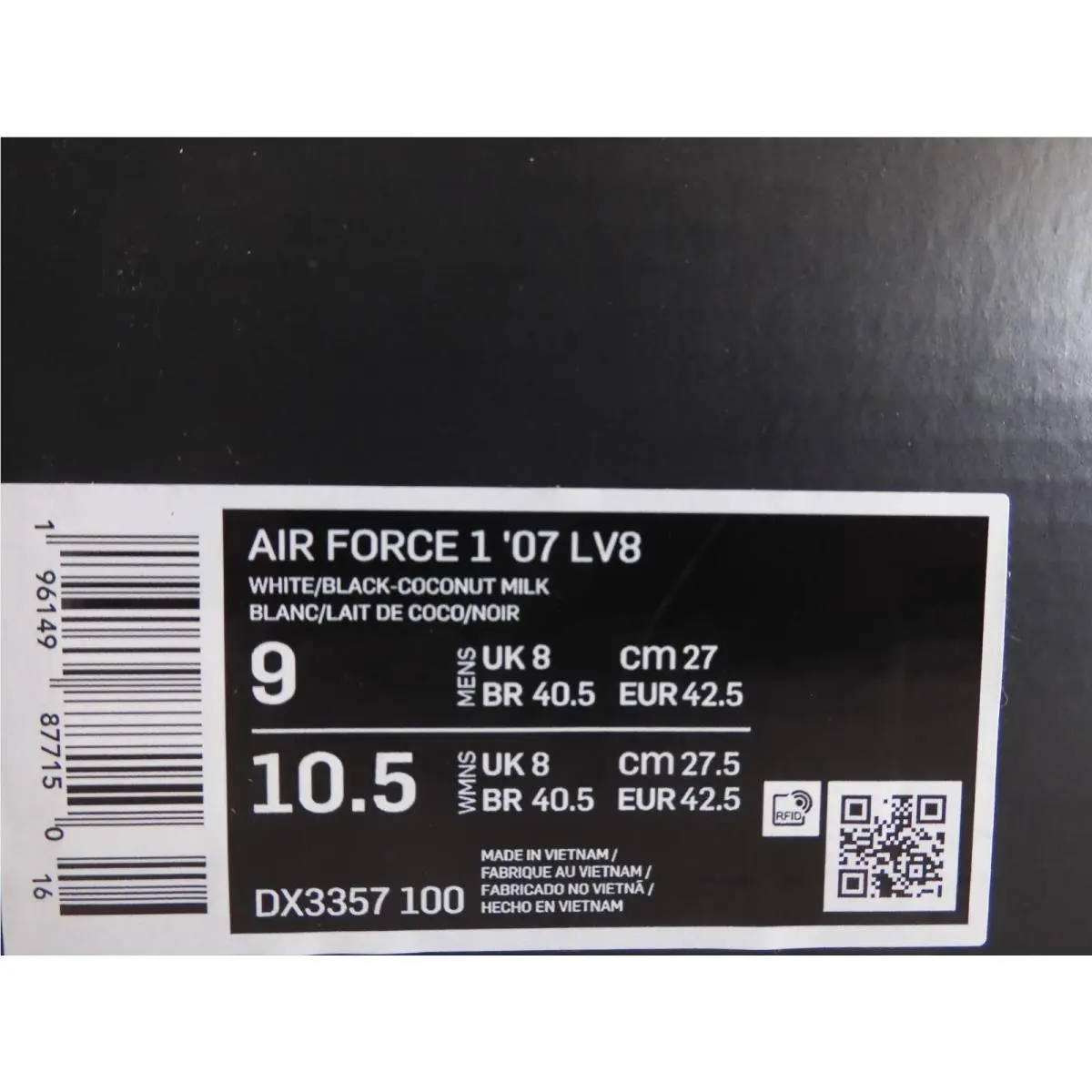 Nike shoes - Nike Air Force 1 `07 LV8 - DX3357-100 - White (UPC: 196149877150) 3