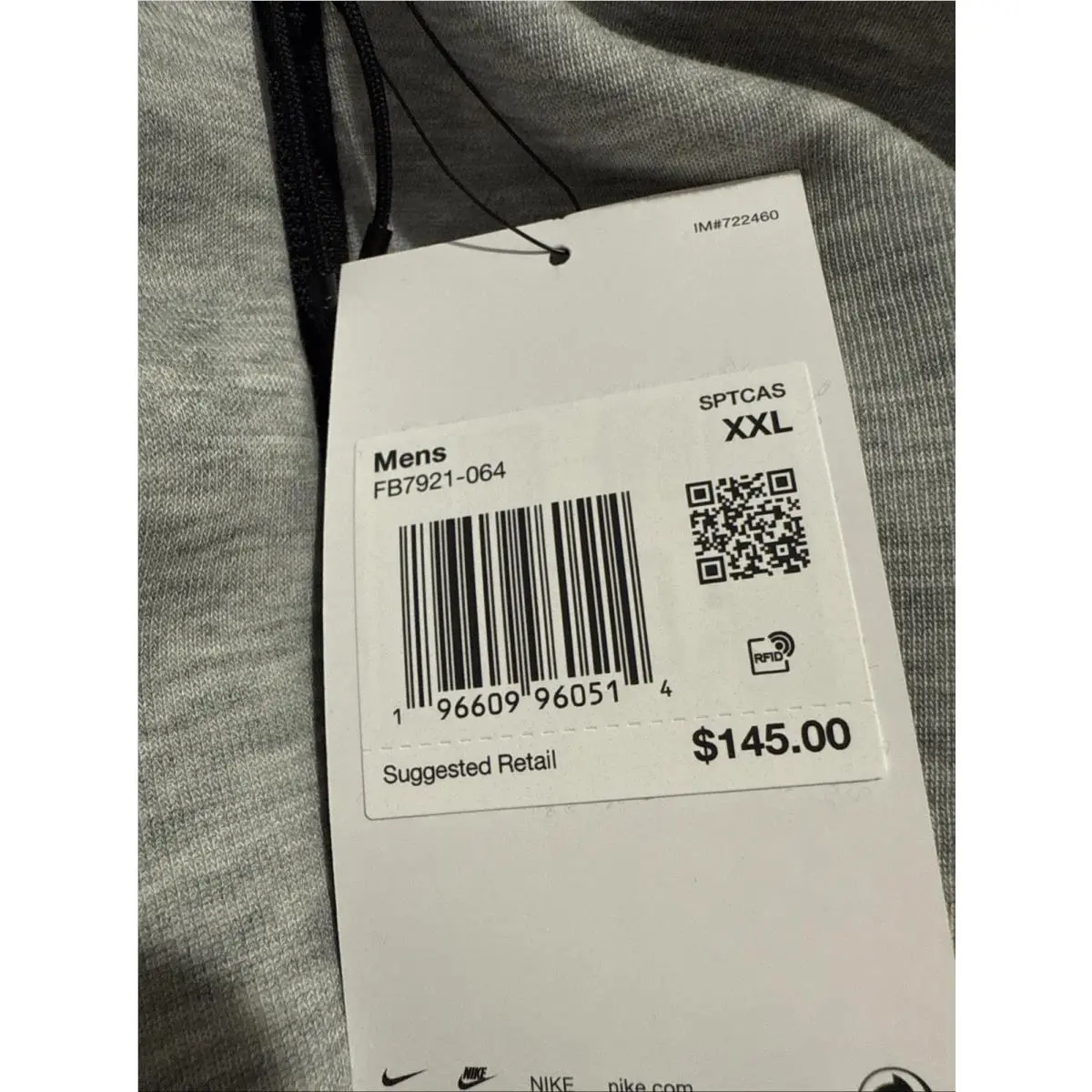 Nike clothing - FB8002-064 FB7921-064 - FB8002-064 FB7921-064 - Dark Grey Heather/Black/White 10