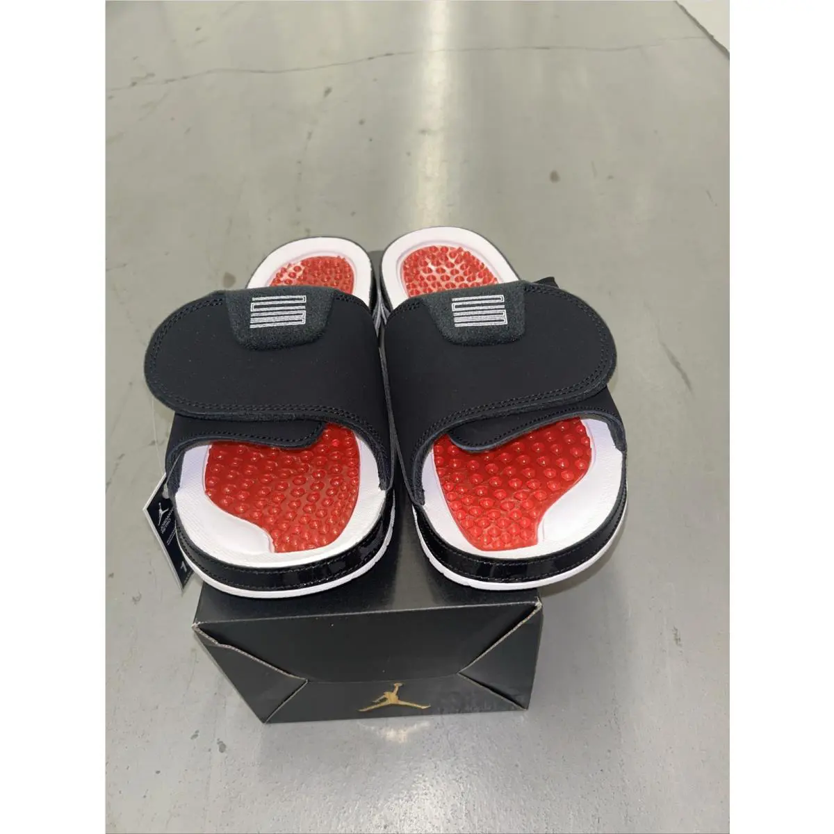 Nike shoes - Jordan Hydro Slide - Hydro Slide - AA1336-006 - Black, Manufacturer: Black/Varsity Red/White/Varsity Red 0