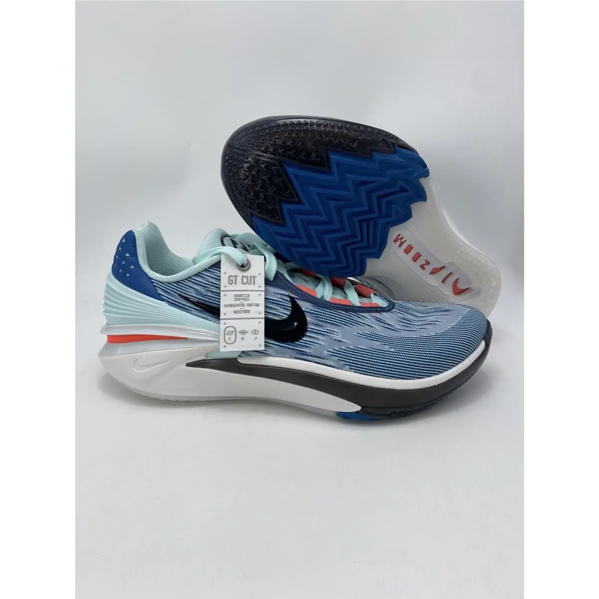 Nike Air Zoom GT Cut 2 Industrial Blue Jade Ice Shoes DJ6015-404 Men`s Size 11.5