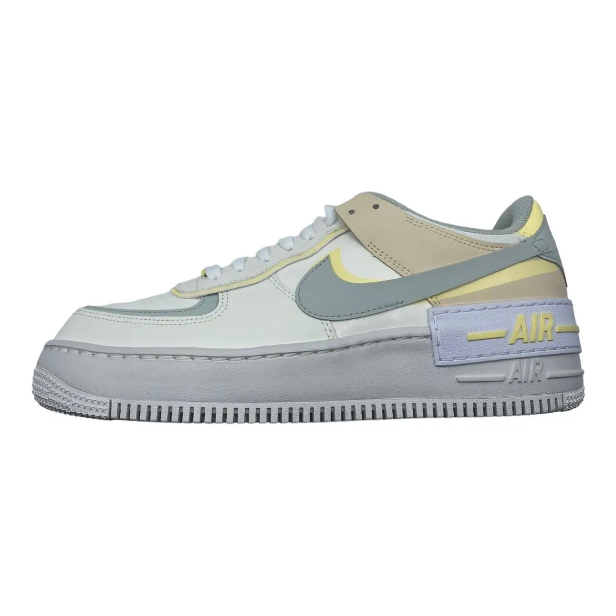 Nike Air Force 1 Shadow DR7883-101 Sail Silver Citron Shoes - Women’s Size 11