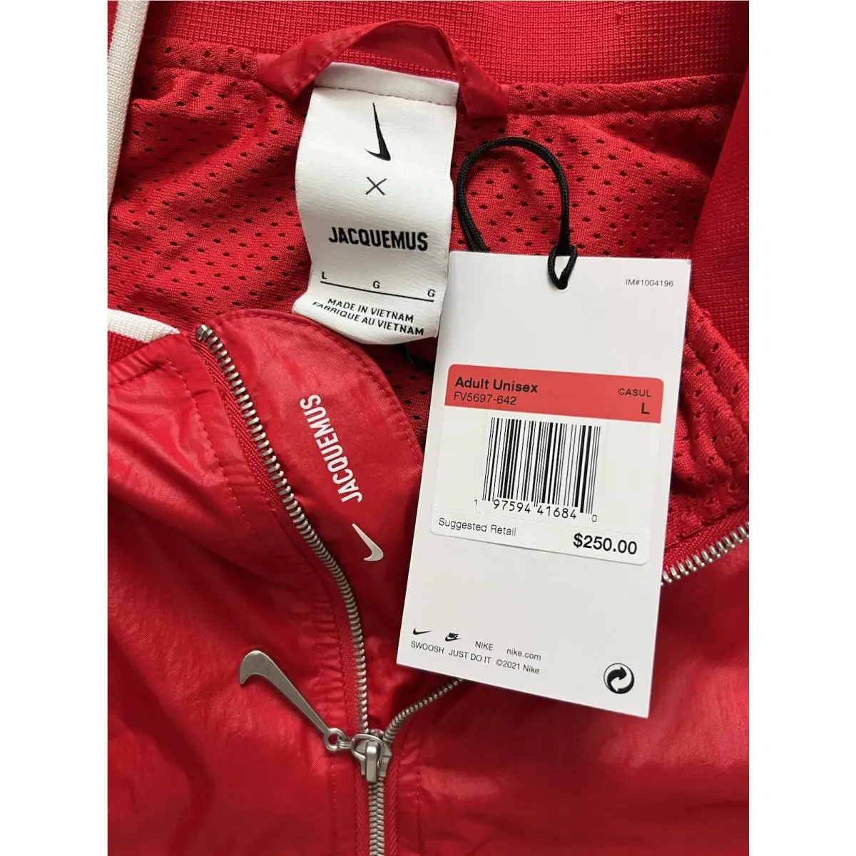 Nike clothing - Nike x Jacquemus Track Jacket - FV5697642 - Red 7