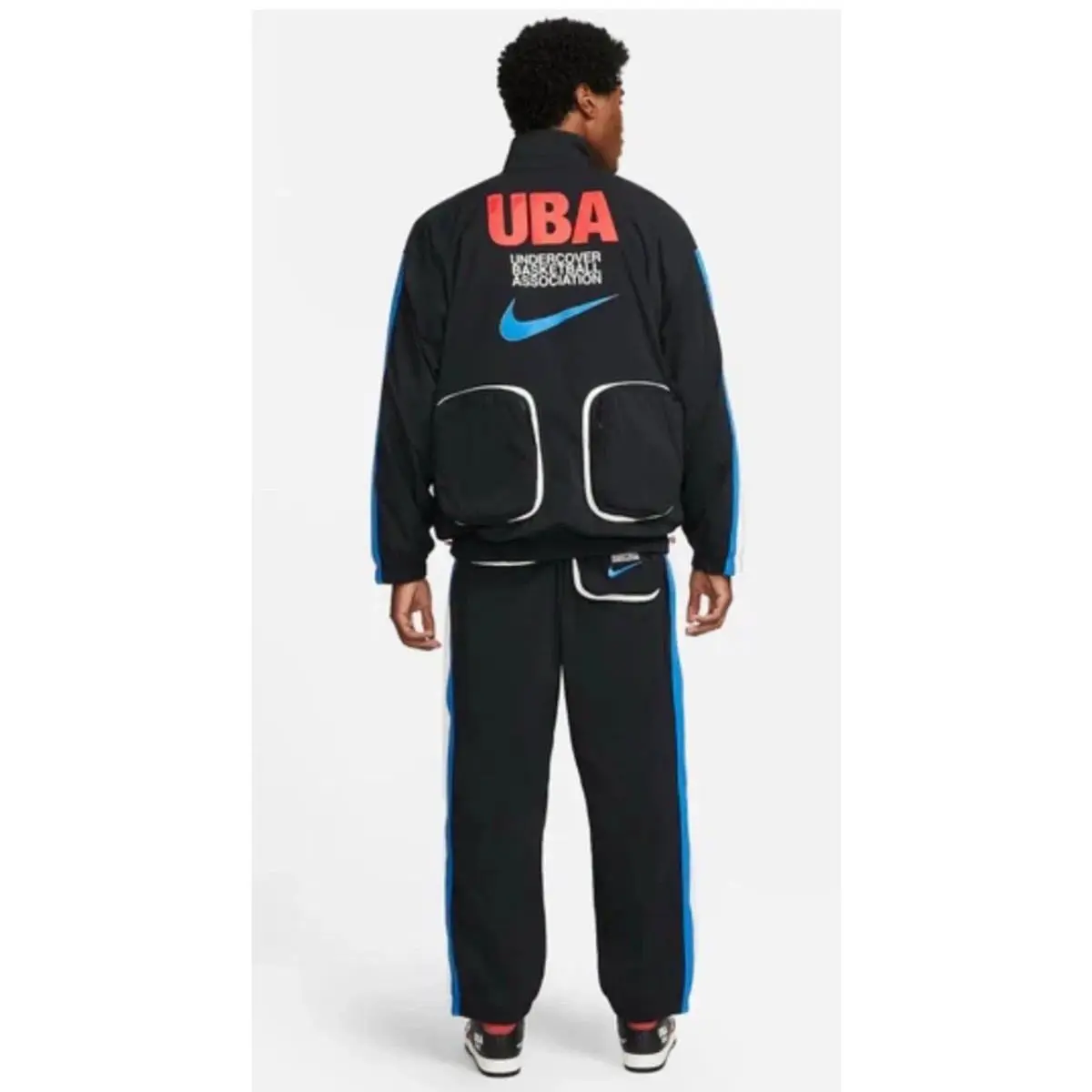 Nike clothing - Nike X Undercover Track Jacket - CW8009 010 - Black & White & Varsity Red (UPC: 194498431078) 10