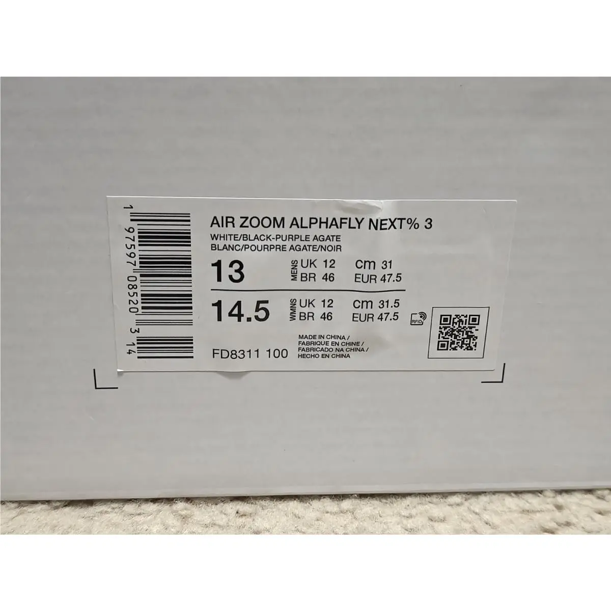 Nike shoes - Nike Air Zoom Alphafly NEXT% 3 - FD8311-100 - White 5
