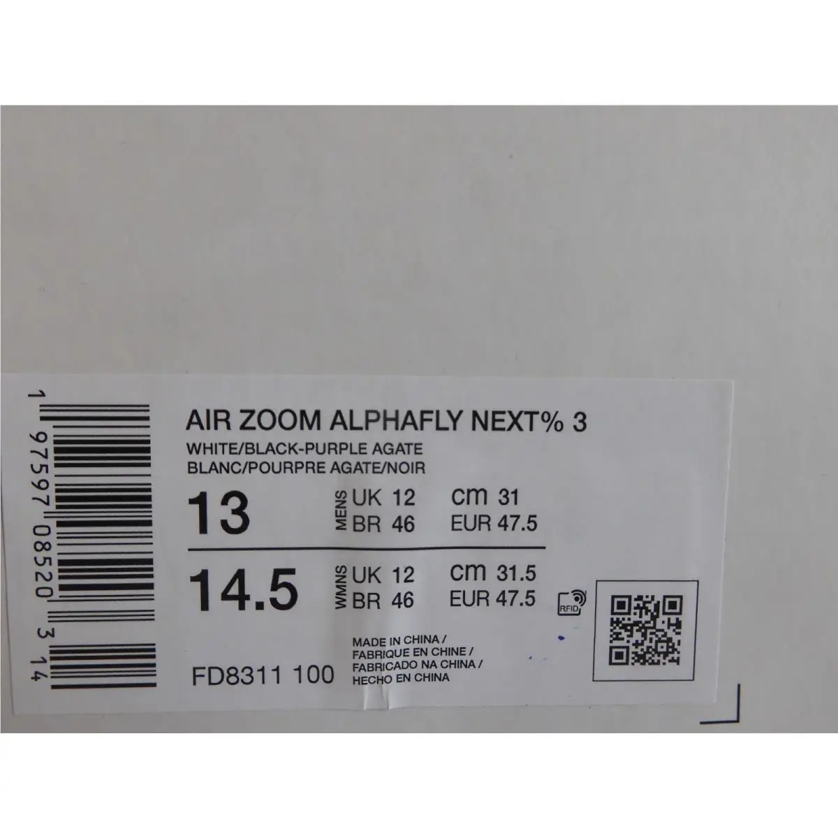 Nike shoes - Nike Air Zoom Alphafly NEXT% 3 - FD8311-100 - White 6