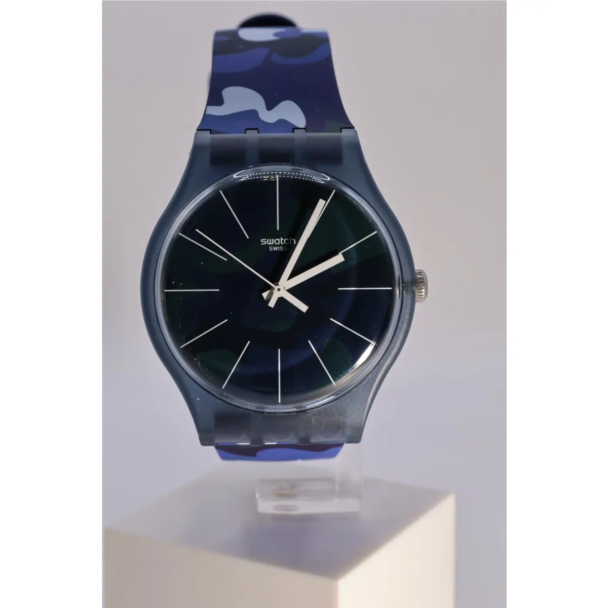 Limited  Gent 41MM Camo Green Red Blue SUOB175 SUOR116 SUON140 Camo Blue by Swatch