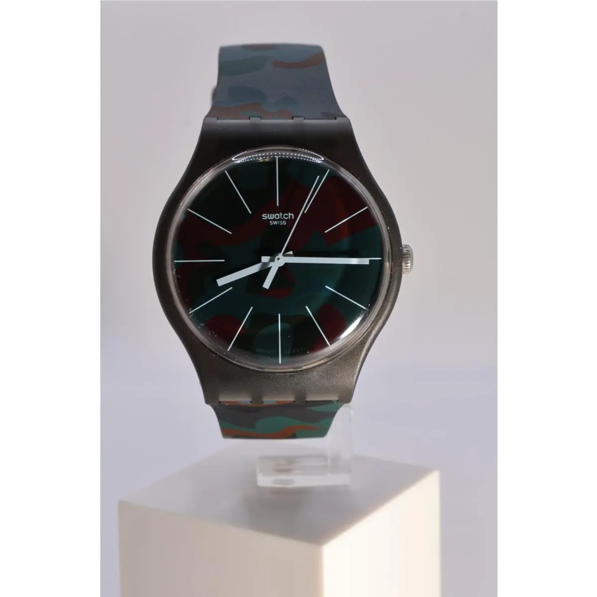 Limited  Gent 41MM Camo Green Red Blue SUOB175 SUOR116 SUON140 Camo Green by Swatch