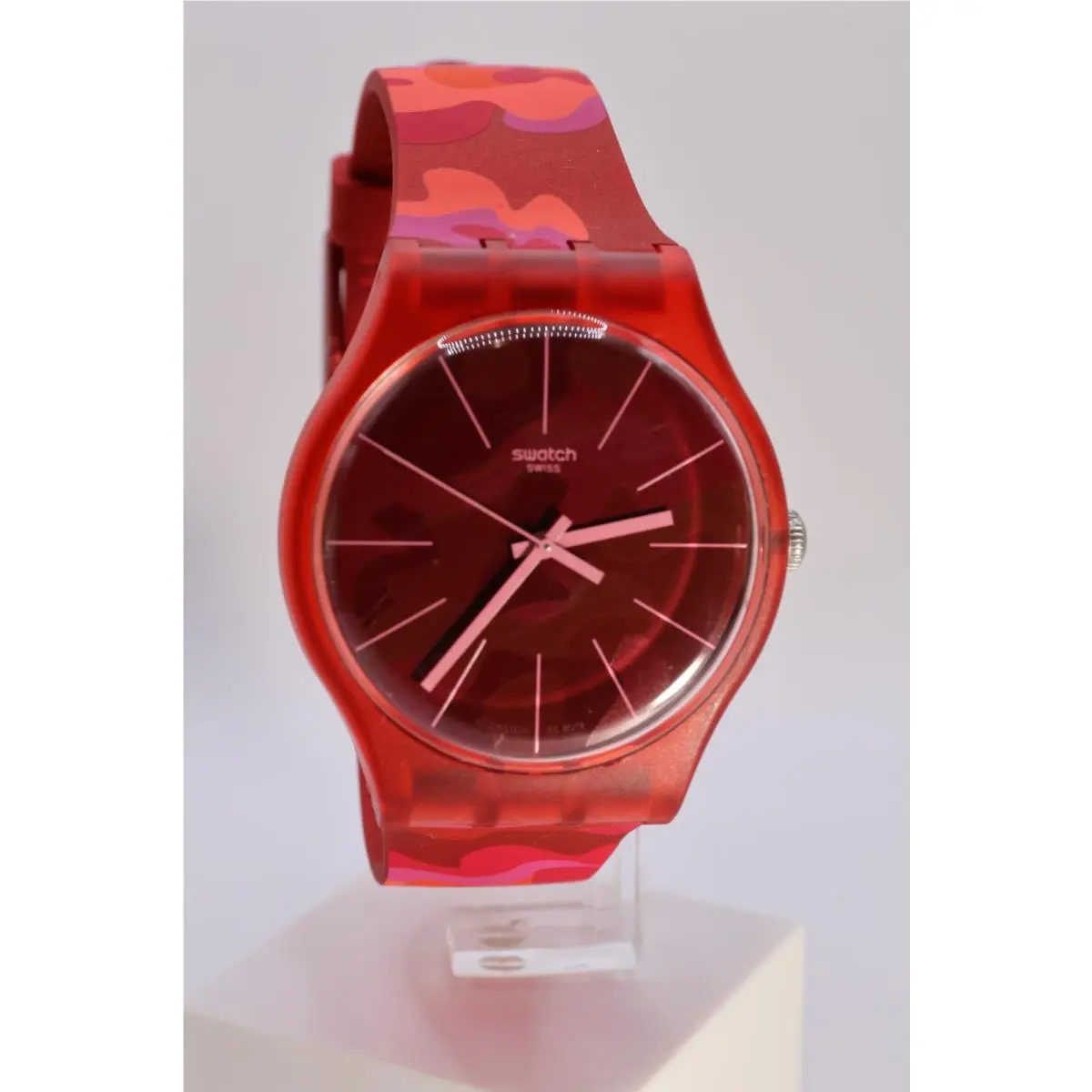 Limited  Gent 41MM Camo Green Red Blue SUOB175 SUOR116 SUON140 Camo Red by Swatch