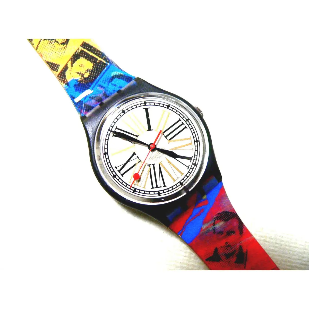 1993 Standard Swatch Watch Sugarless GM113E Special Release Logo Edition
