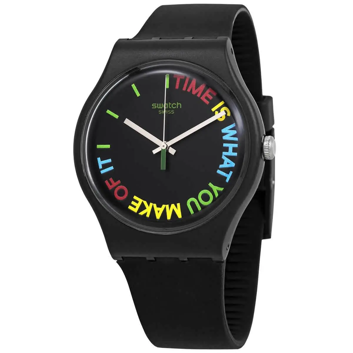 Swatch Freetid Quartz Black Dial Unisex Watch SO29B103