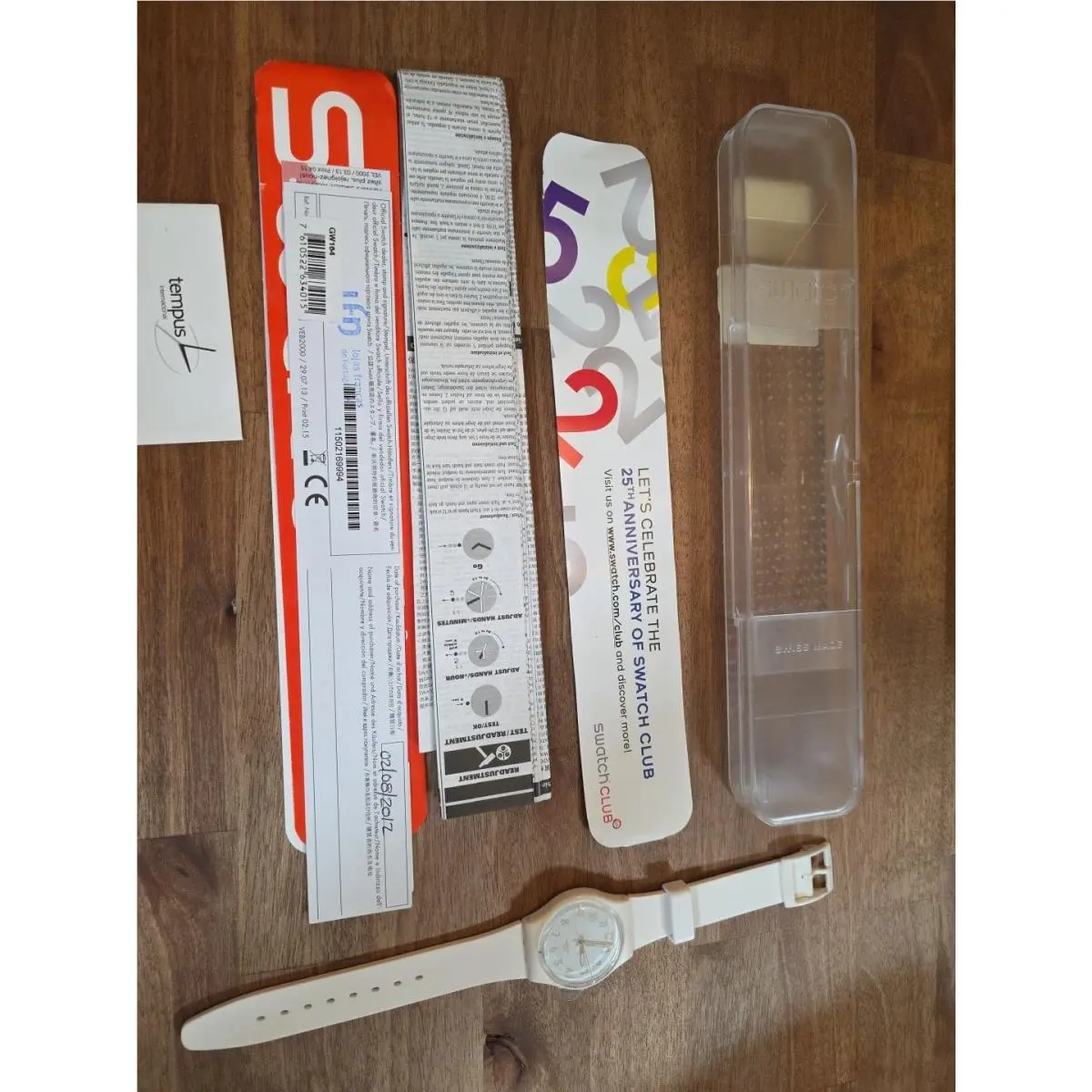 Swatch Watch Gent Biosourced White Bishop GW164 Unisex 34mm
