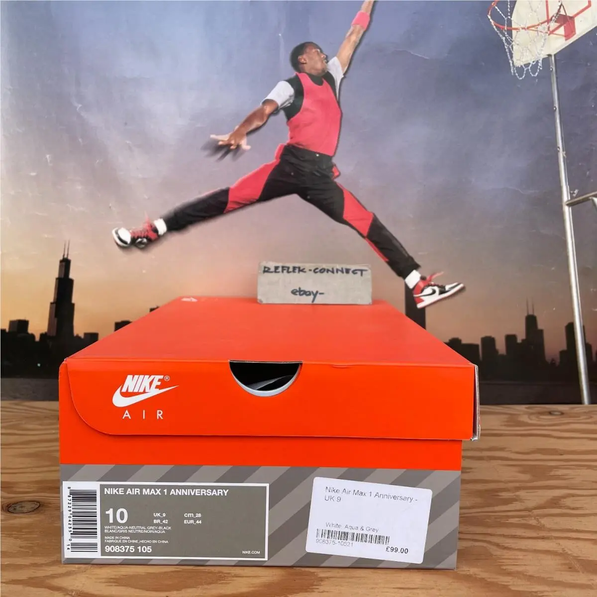 Nike shoes - Nike Air Max 1 - Air Max - 908375-105 - White /Aqua/Neutral Grey-Black 0