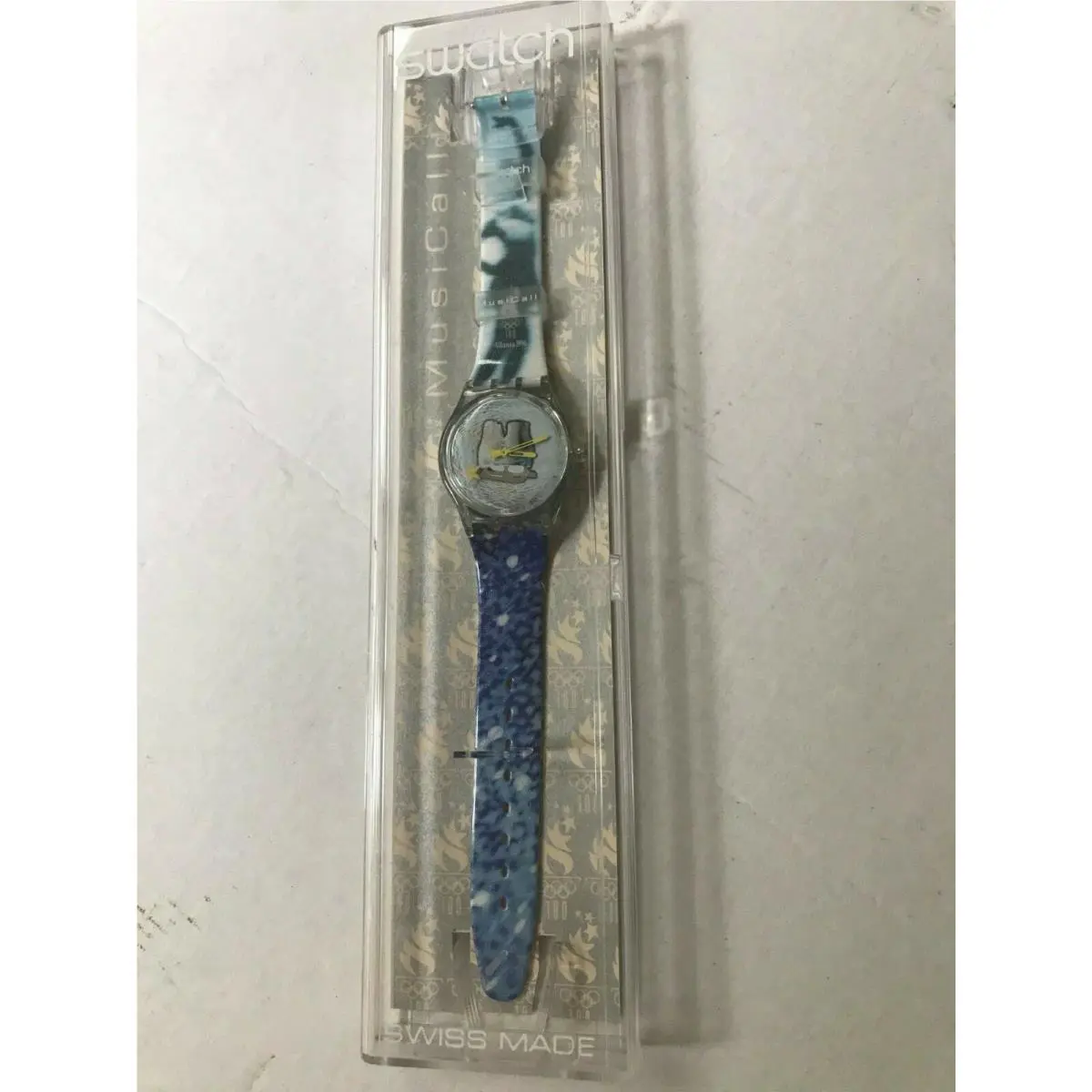 Swatch Watch Katarina Witt SLZ105 In Case Atlanta Olympic Games 1996