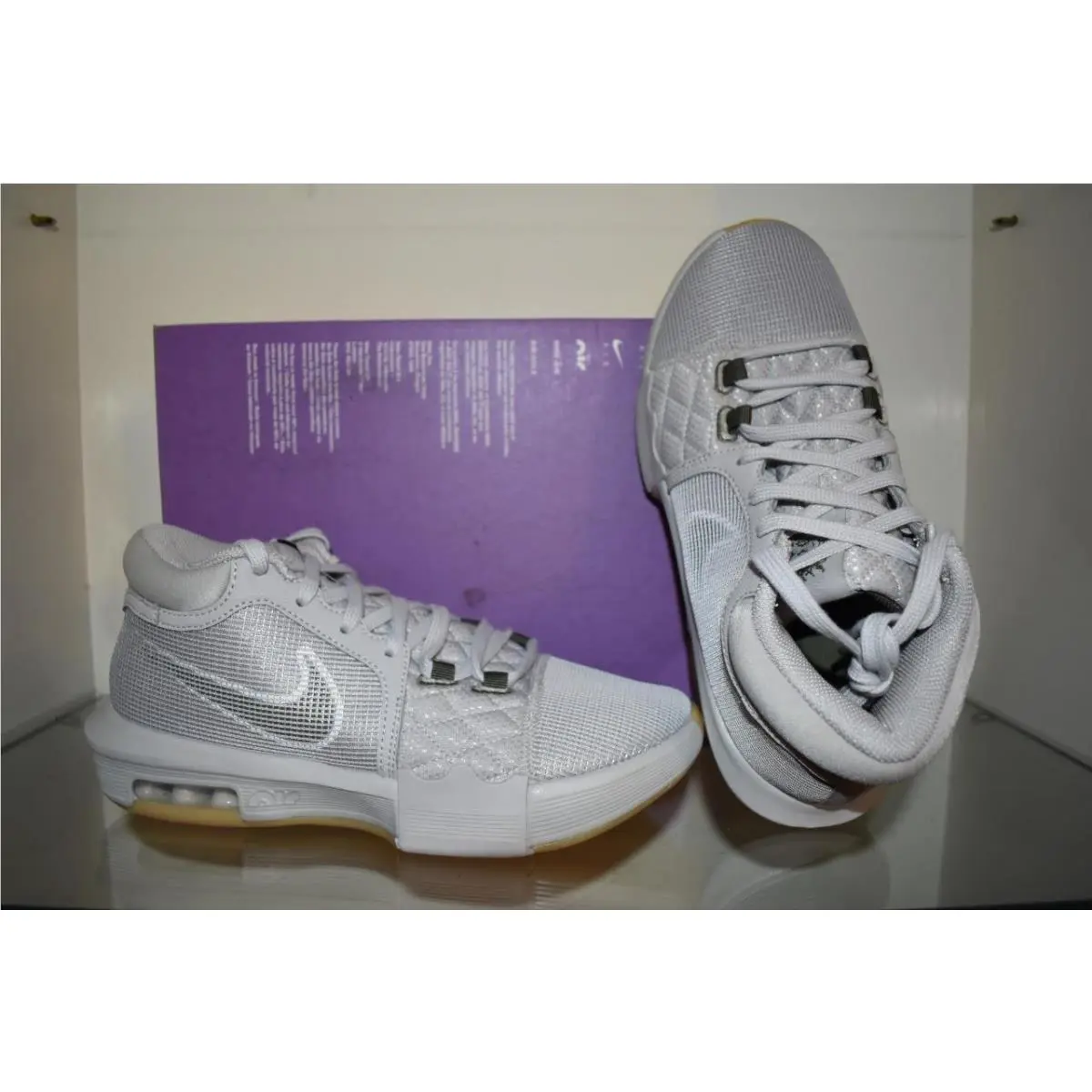Nike shoes - Nike Adult`s LeBron Witness VIII Basketball Shoes - FB2239 003 - Gray (UPC: 196975678426) 0