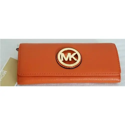 Bedford Tangerine Large Bowling Satchel Bag +/wallet Set Wallet by Michael Kors