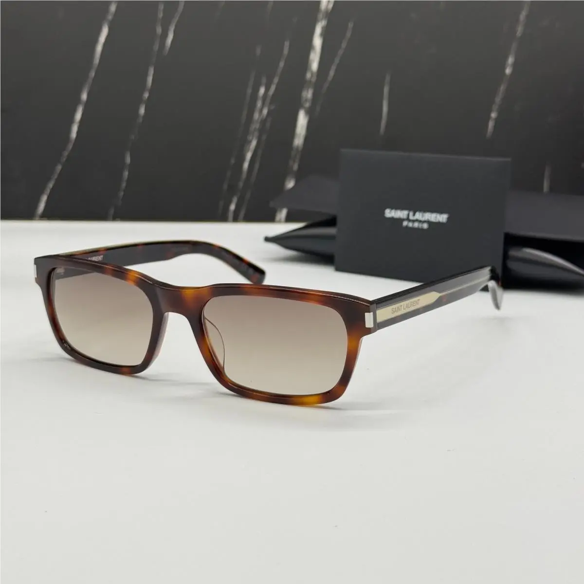 Saint Laurent SL662 002 Sunglasses Unisex Havana Eyewear SL 662 002 by Yves Saint Laurent