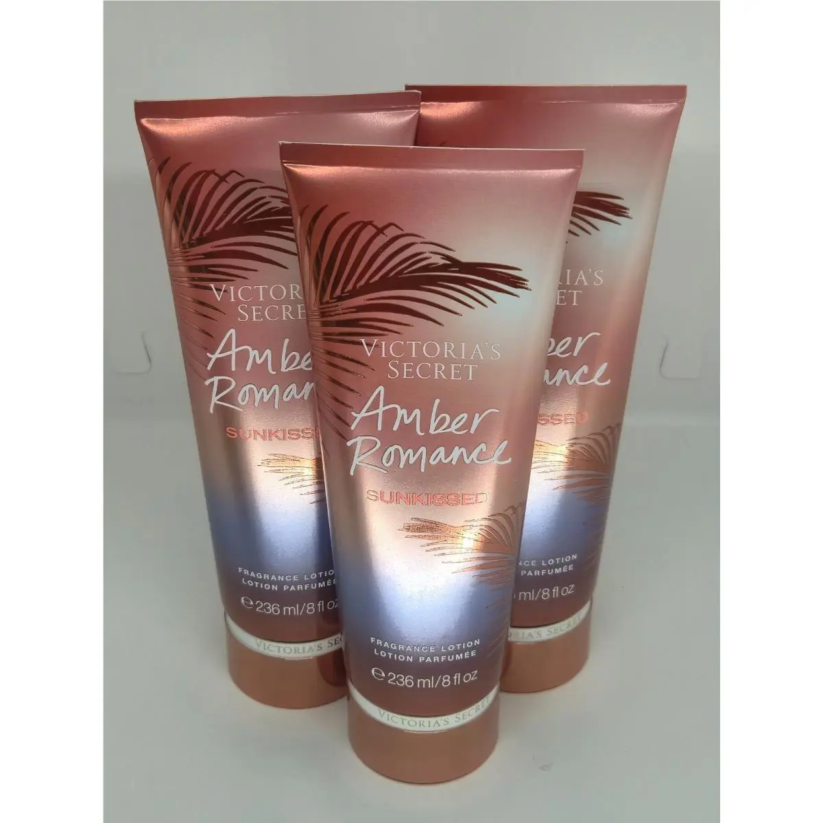 Victoria`s Secret Amber Romance Sunkissed Body Lotion x3