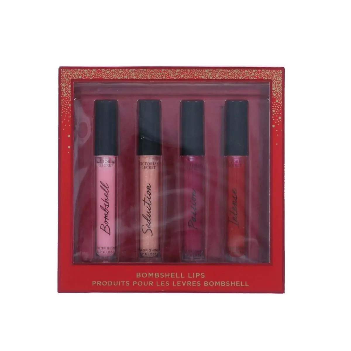 Victoria`s Secret Bombshell Lips Gift Set 4 Piece Lip Gloss Giftset Color Shine by Victoria's Secret