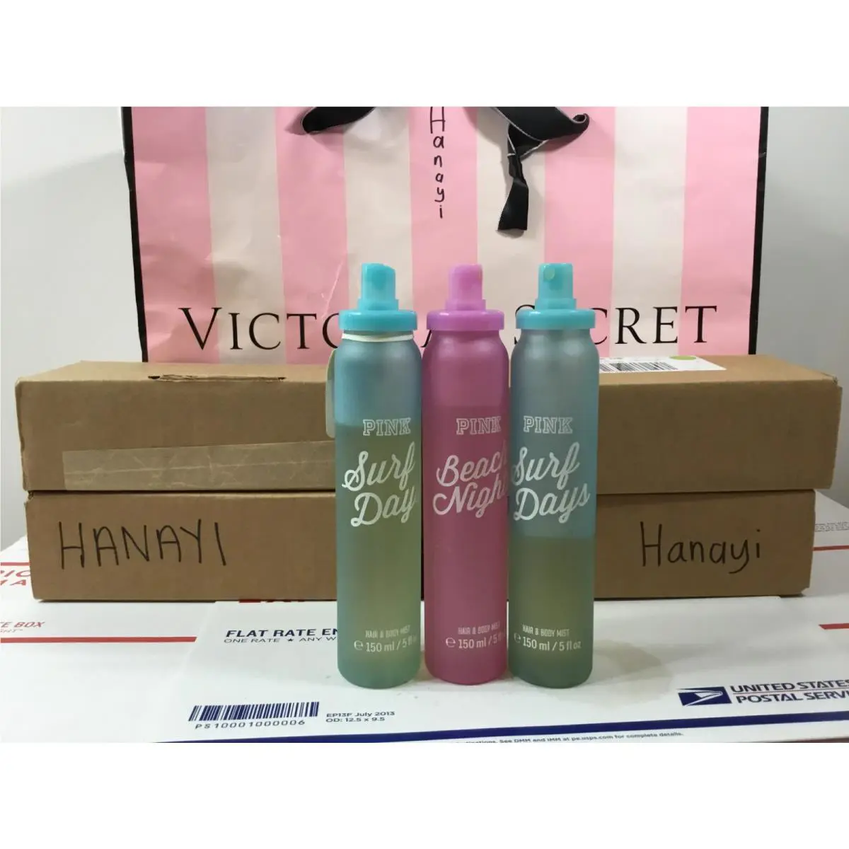 Victoria`s Secret Pink Beach Nights Surf Days Hair Body Mist See Desc