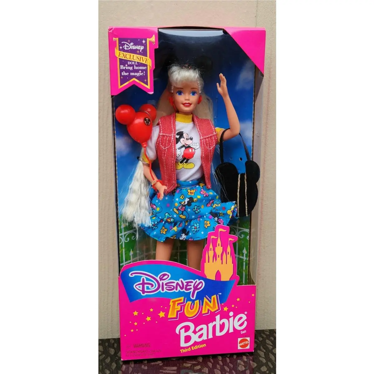 Disney Fun Barbie Disney Exclusive Doll Balloon Third Edition Mattel 13533
