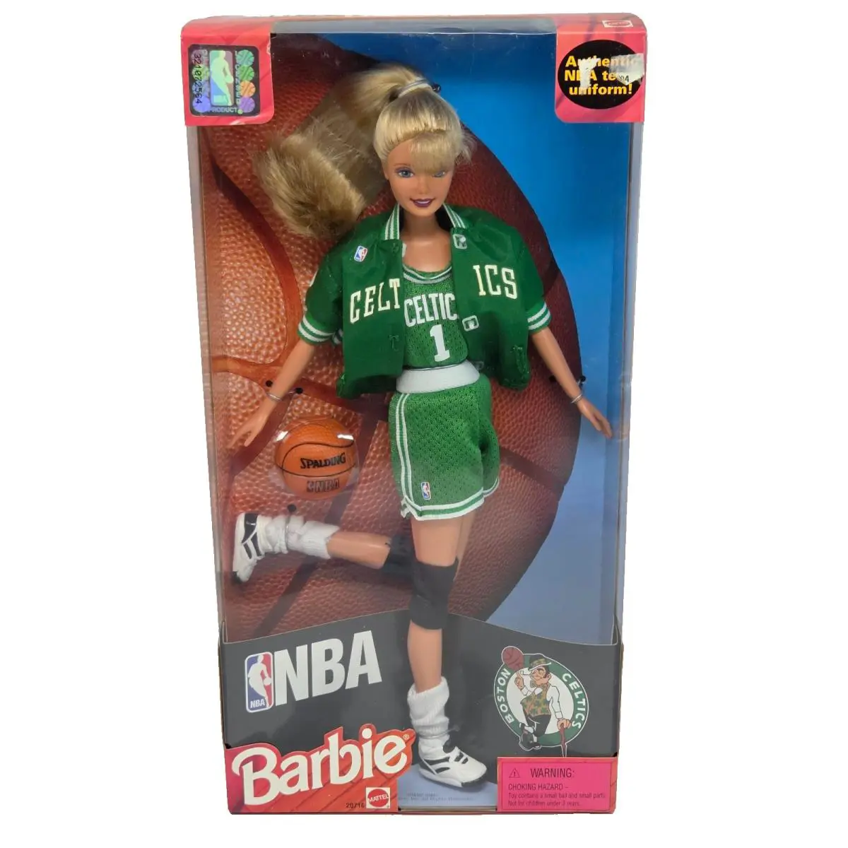 Vintage 1998 Nba Basketball Barbie Boston Celtics Doll Mattel N Box 19162