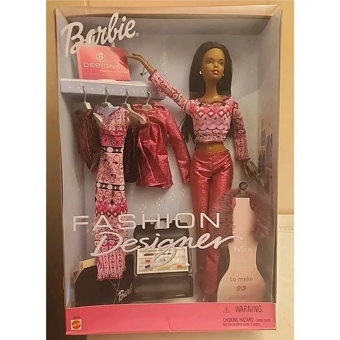 2000 Barbie African American Fashion Designer Barbie Doll 29400 p