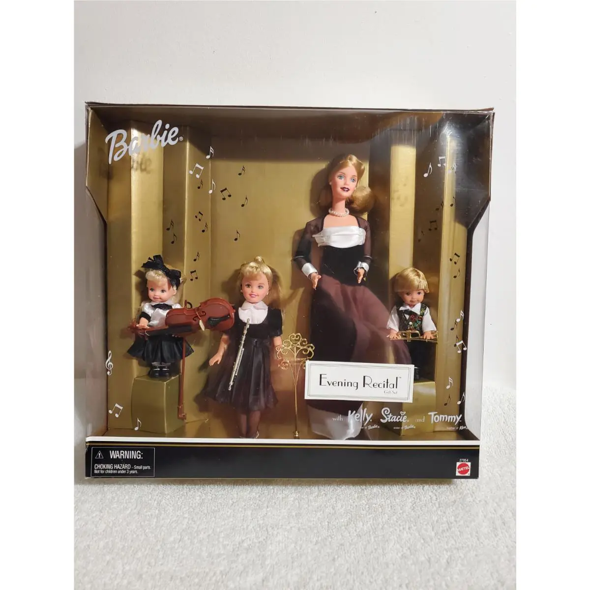 2000 Mattel Evening Recital Gift Set Barbie Tommy Stacie Kelly Doll Nrfb 27954
