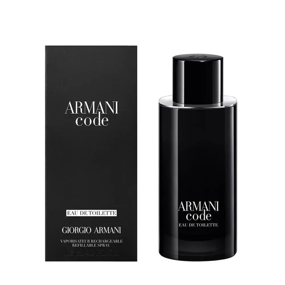 Armani Code by Giorgio Armani Eau de Toilette 4.2oz Refillable Spray For Men