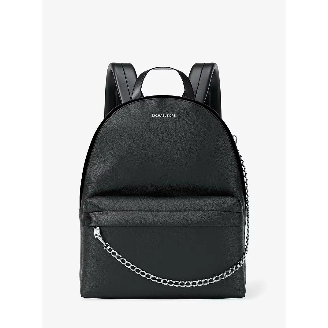 Michael Kors Slater Medium Signature Logo Backpack Black MK Bag