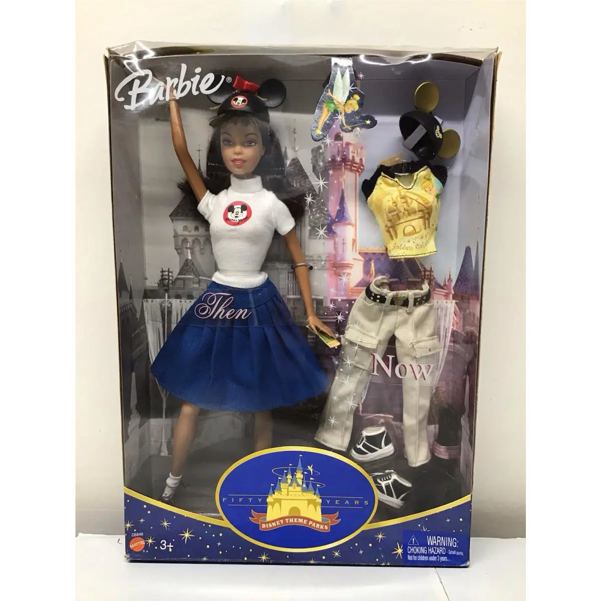 Disney 50th Anniversary Then Now Barbie Mouseketeer Doll African American A13