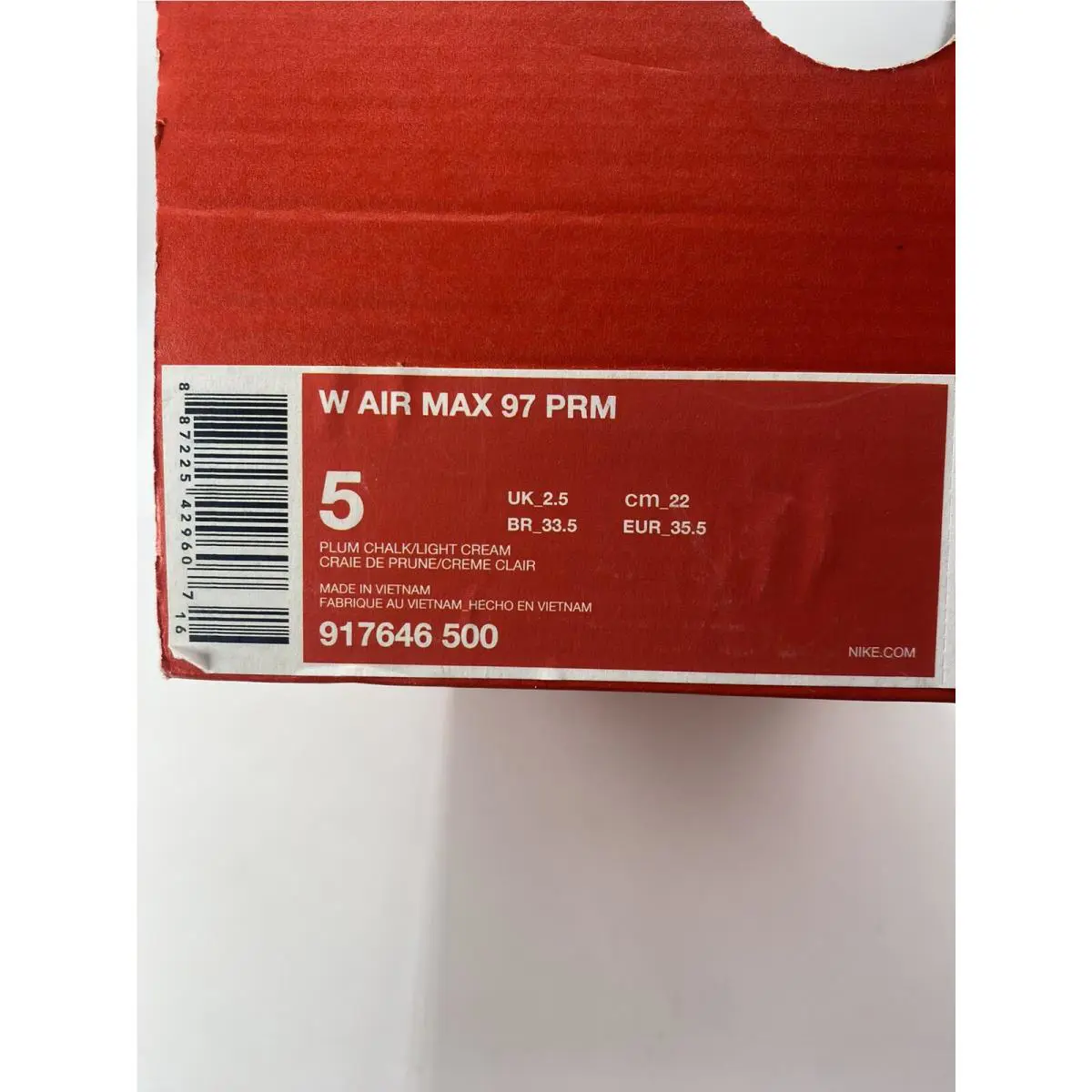 Nike shoes - Nike Air Max 97 Premium - 917646-500 - Pink, Manufacturer: Pink Chalk/Light Cream 6