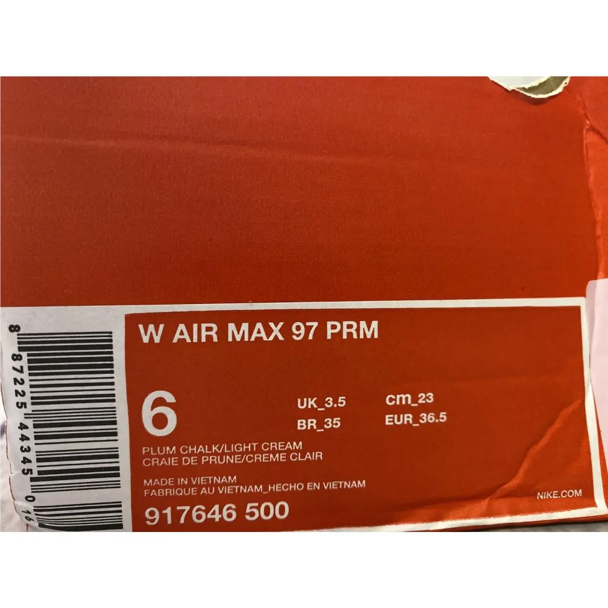Nike shoes - Nike Air Max 97 Premium - 917646-500 - Pink, Manufacturer: Pink Chalk/Light Cream 10