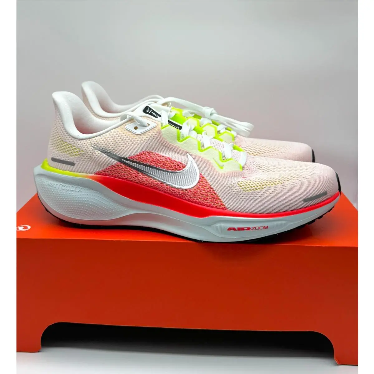 Nike Womens Air Zoom Pegasus 41 White Crimson Shoes Sz 9.5 Running FD2723100