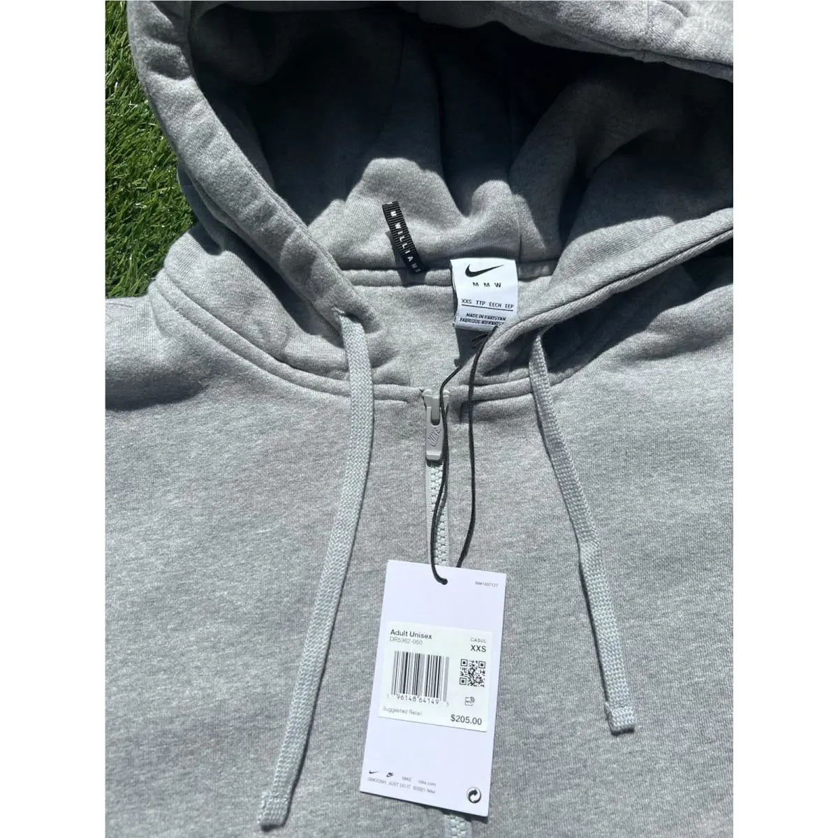 Nike clothing - Nike x MMW NRG Fleece Hoodie - DR5362-050 - Medium Ash/Phantom 3
