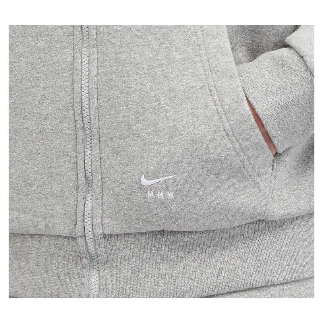 Nike clothing - Nike x MMW NRG Fleece Hoodie - DR5362-050 - Medium Ash/Phantom 10