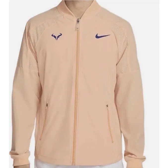 Rafa Nadal Tennis Jacket Orange Chalk Full Zip DV2885-777 Men`s Size XL by Nike