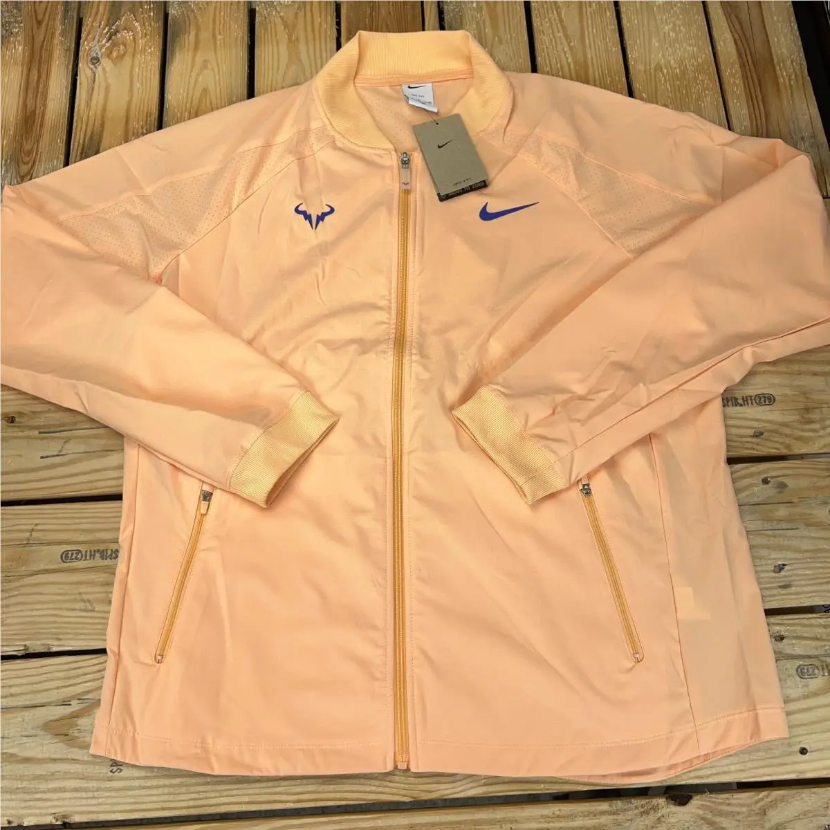Nike Rafa Nadal Tennis Jacket Men’s XL Orange Chalk Full Zip DV2885-777