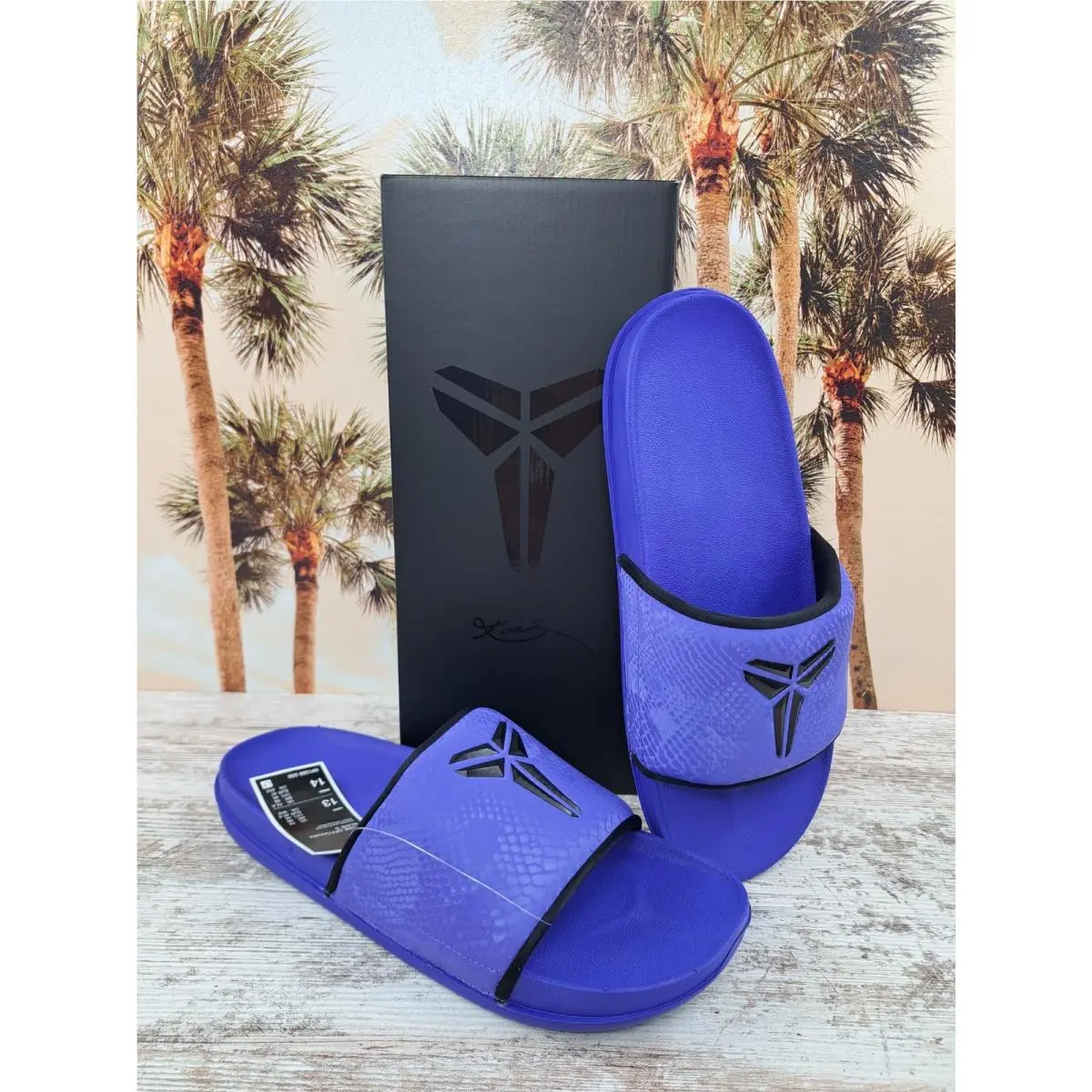 Nike Kobe Offcourt Slides Persian Violet Black IM1389 500 Men`s Size 13