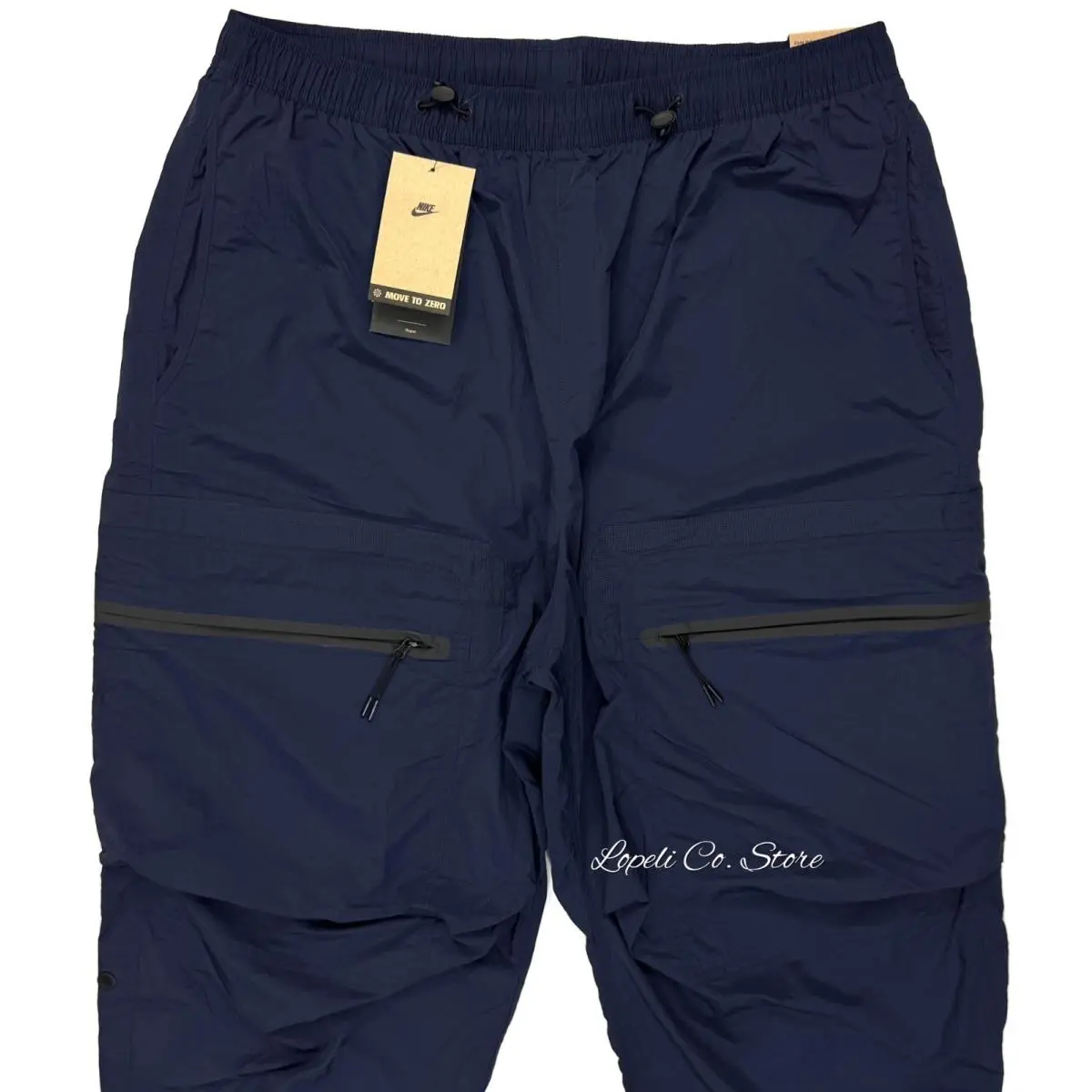 Nike Sportswear Tech Pack Woven Cargo Pants Nylon Navy Blue HJ2940-451 sz Large