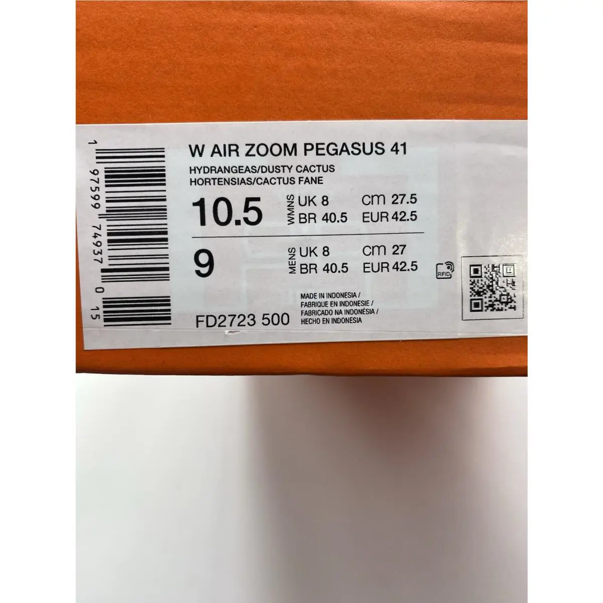 Nike shoes - Nike Pegasus - Pegasus - FD2723 500 - Hydrange/Dusty Cactus (UPC: 197599749370) 6