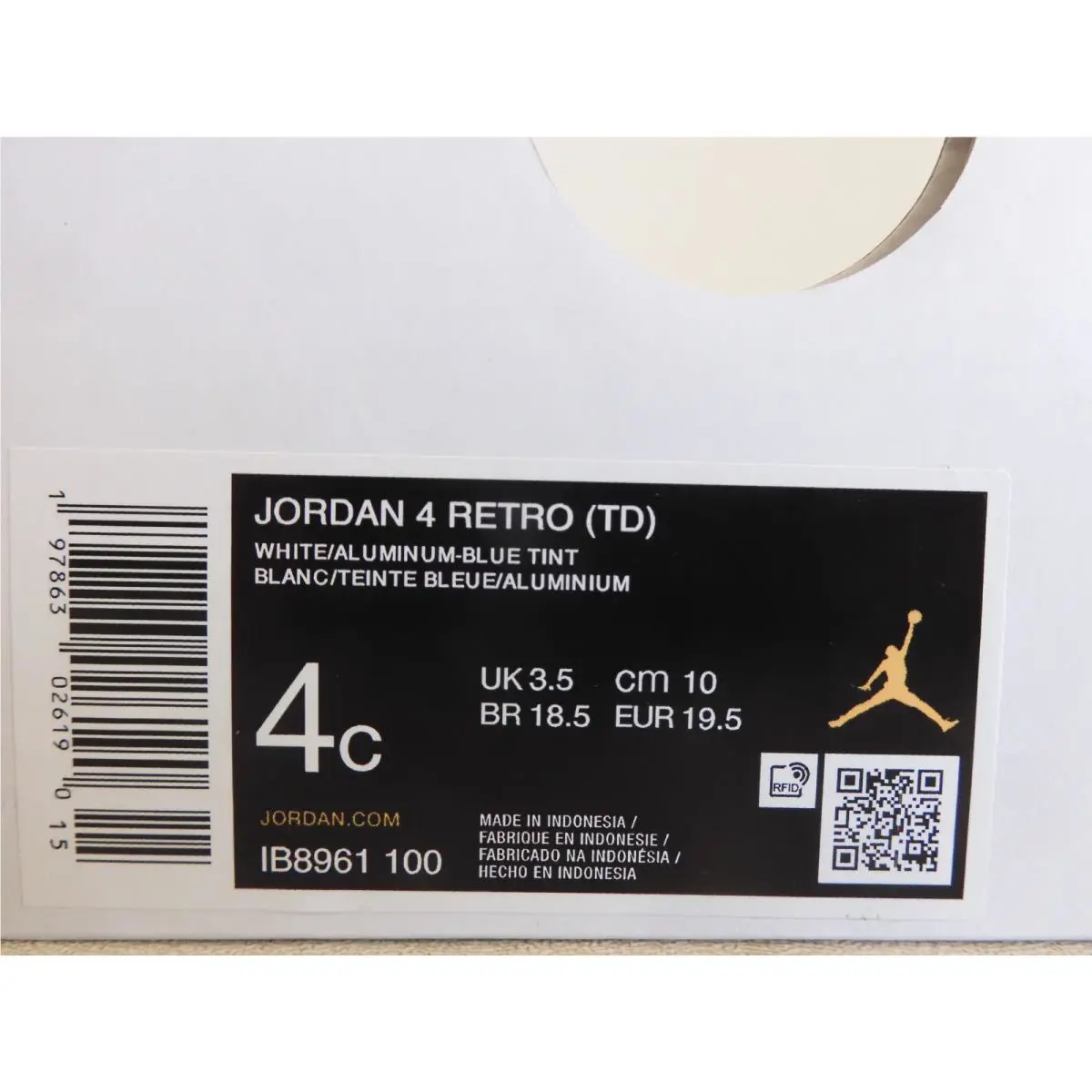 Nike shoes - Air Jordan 4 - Air - White (UPC: 197863026190) 7