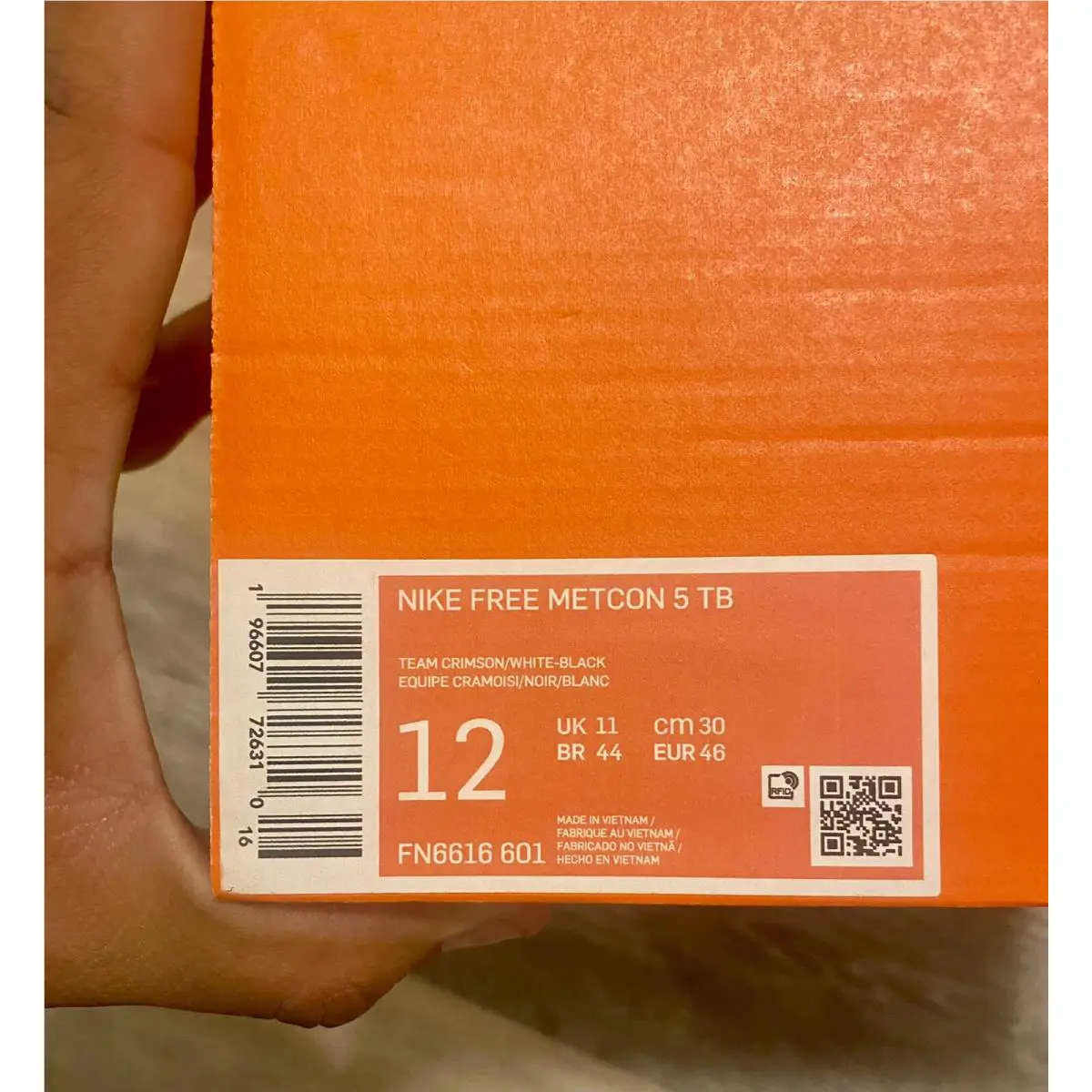 Nike shoes - Nike Free Metcon 5 TB - FN6616-601 - Team Crimson/White/Black (UPC: 196607726310) 10