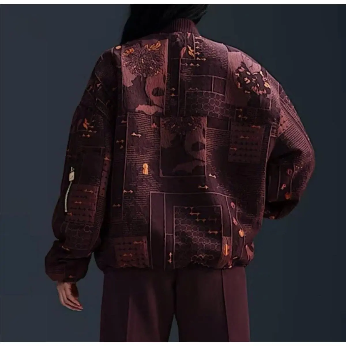 Nike clothing - Nike 23FW Naomi Osaka Varsity Women`s Varsity Jacket - FV7795-652 FV7795652 - Burgundy 9