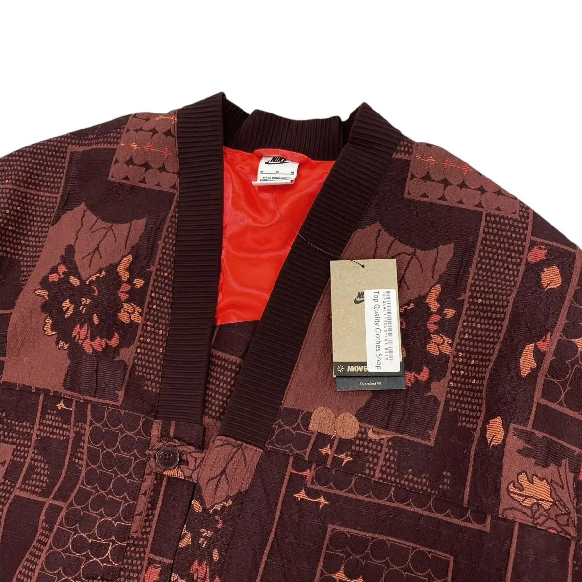 Nike clothing - Nike 23FW Naomi Osaka Varsity Women`s Varsity Jacket - FV7795-652 FV7795652 - Burgundy 1