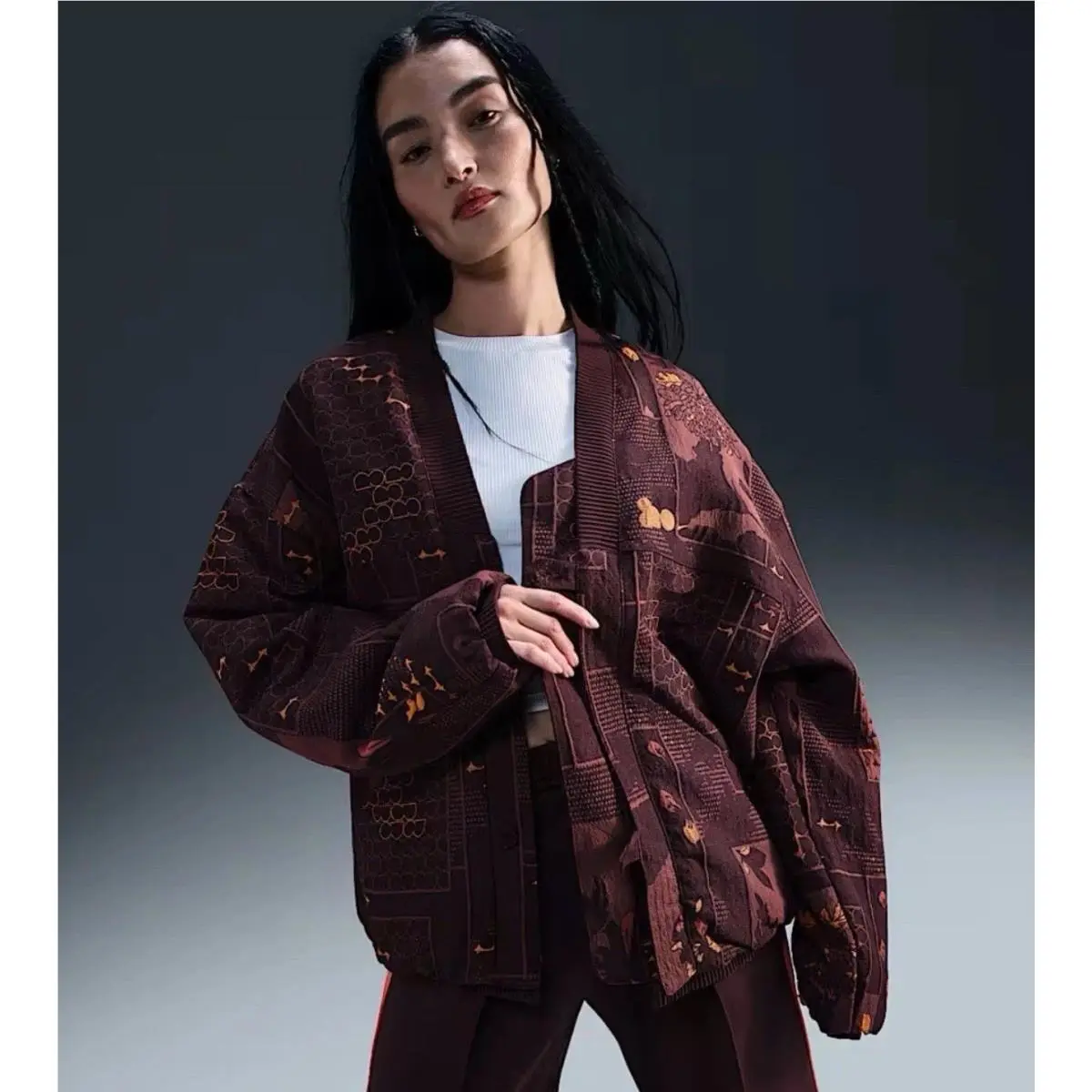 Nike clothing - Nike 23FW Naomi Osaka Varsity Women`s Varsity Jacket - FV7795-652 FV7795652 - Burgundy 7