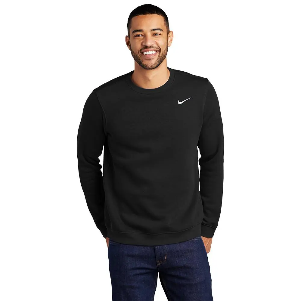 Club Fleece Mens Long-sleeved Crew Neck Sweatshirt - CJ1614 by Nike