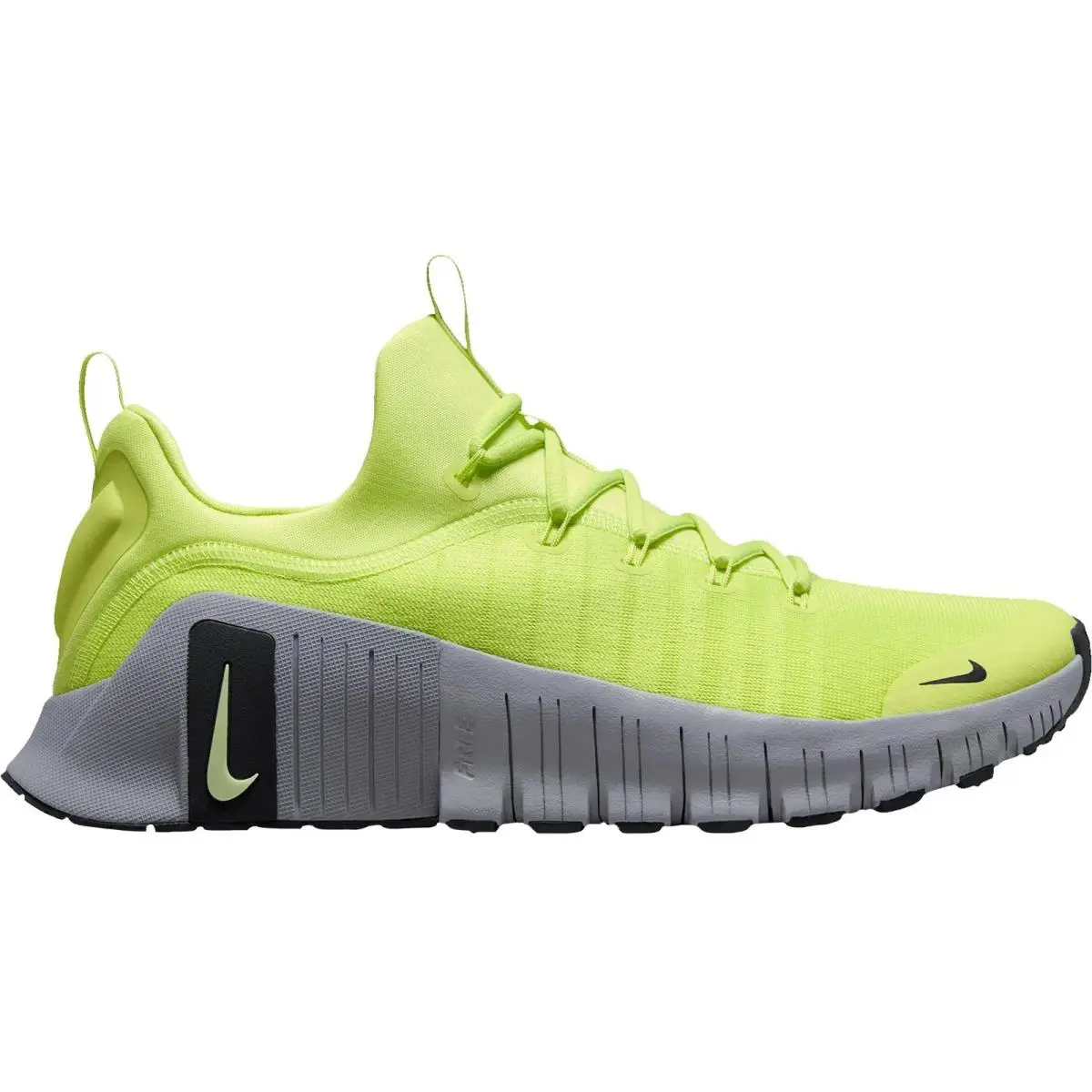 Nike Free Metcon 6 Volt Yellow/grey Gym Cross Training Shoes FJ7127-700 SZ 10 - VOLT/GREY