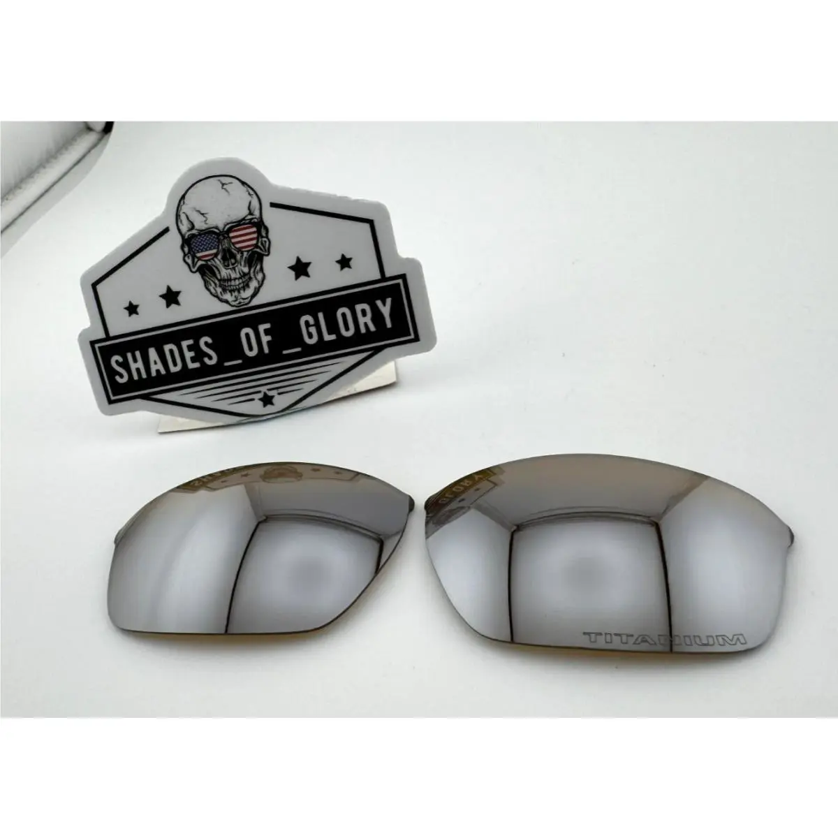 Half Wire XL Titanium Iridium Replacement Sunglass Lenses Oem by Oakley