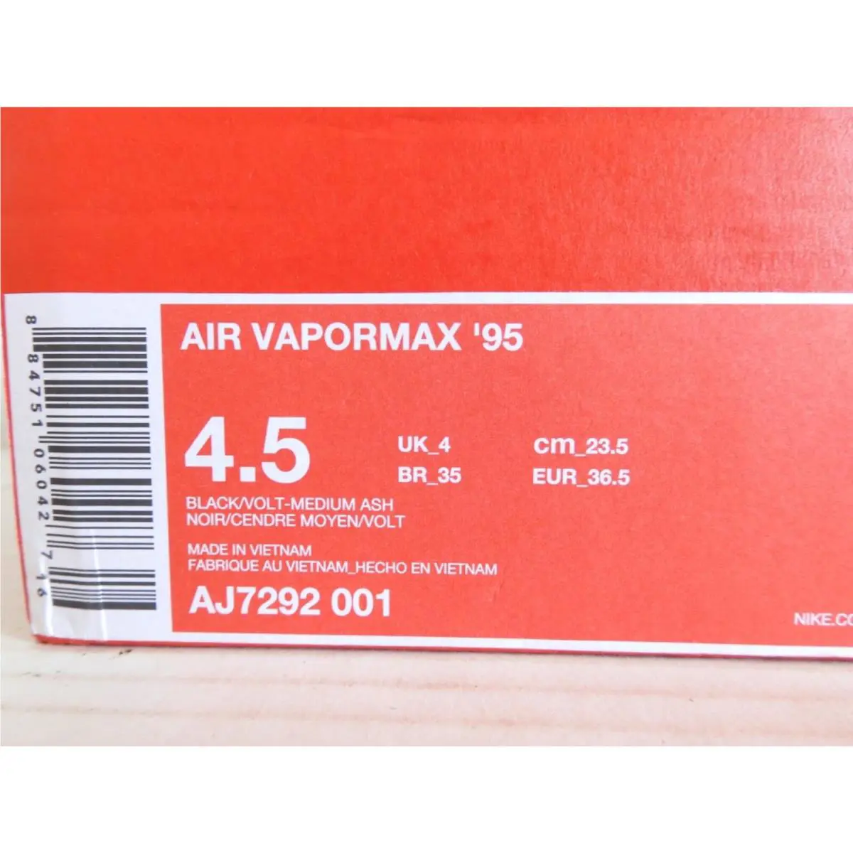 Nike shoes - Nike Air VaporMax 95 - Air VaporMax - AJ7292-001 - Black (UPC: 884751060427) 3